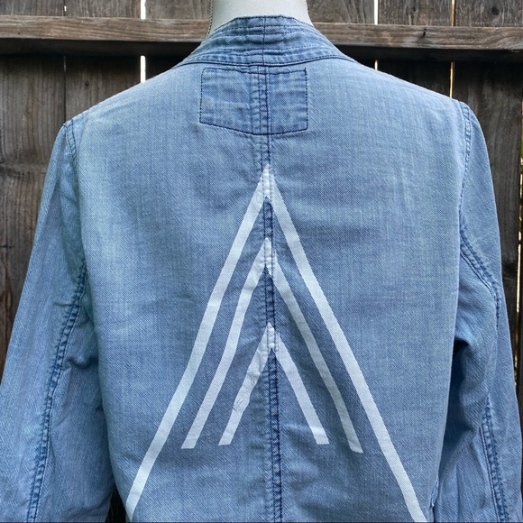 Freecity woman’s top Denim shirt size Small S - Picture 10 of 16